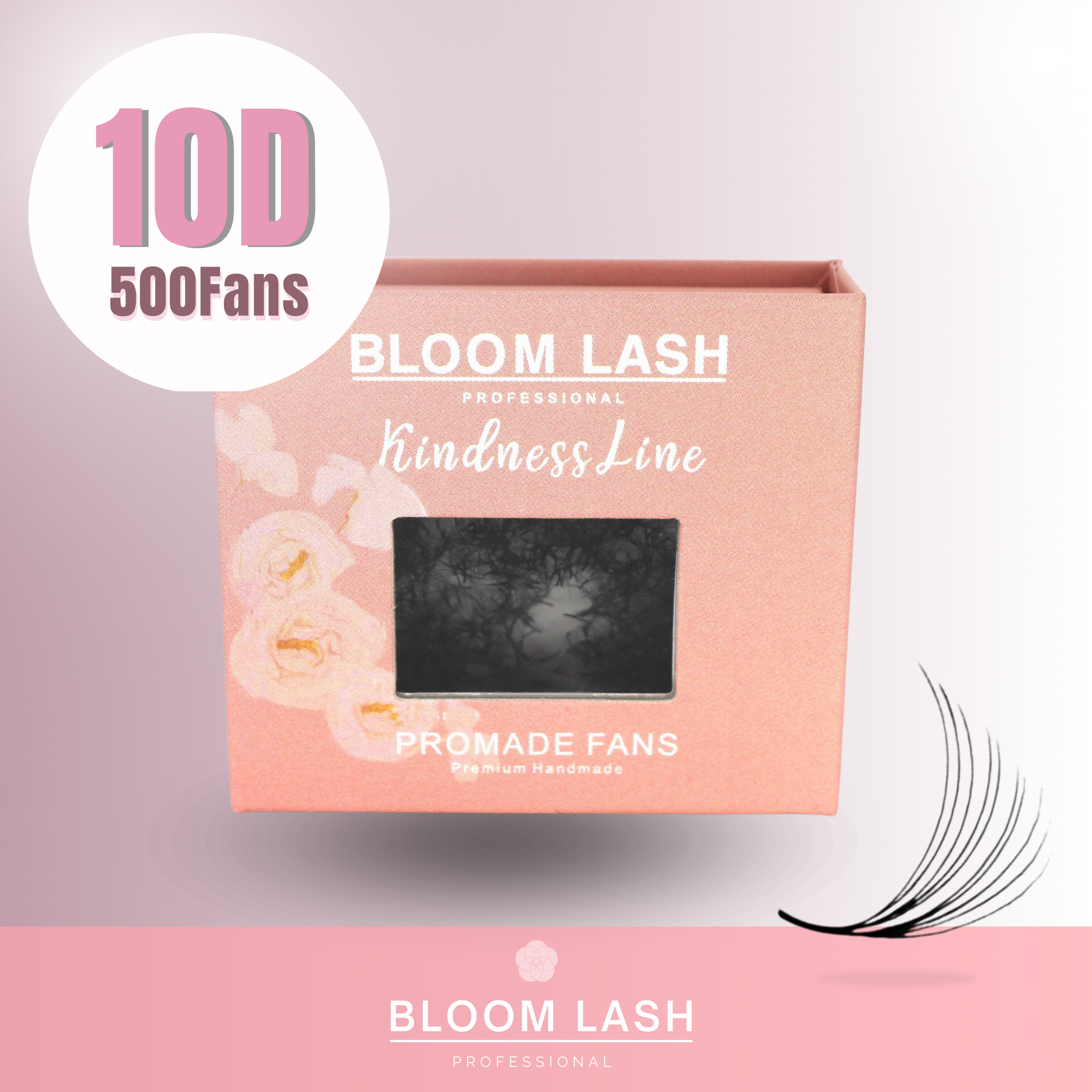 fertige wimpernfaecher für wimpernverlaengerung 500 stueck 10D wimpern faecher Volumen für wimpernstylistin und kosmetikerin