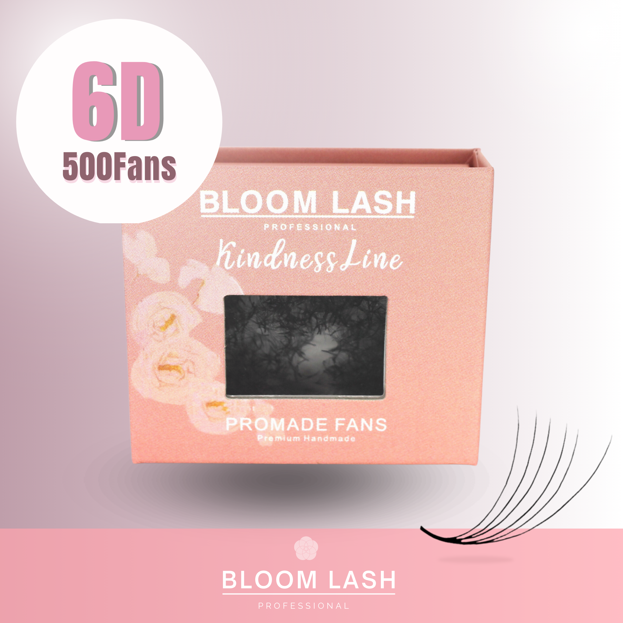 6D Wimpern-6D Lashes-6D Wimpernverlängerung Lose Fertig Fächer500 Wimpernfächer