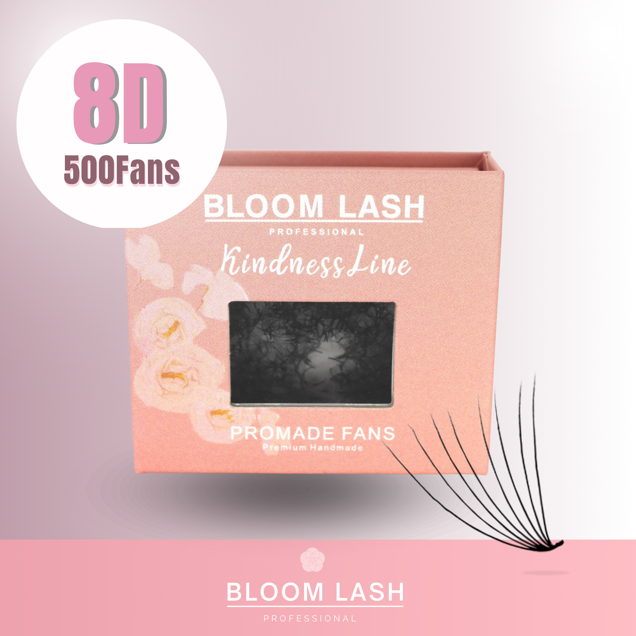 8D Wimpern-8D Lashes-8D Wimpernverlängerung Lose Fertig Fächer500 Wimpernfächer