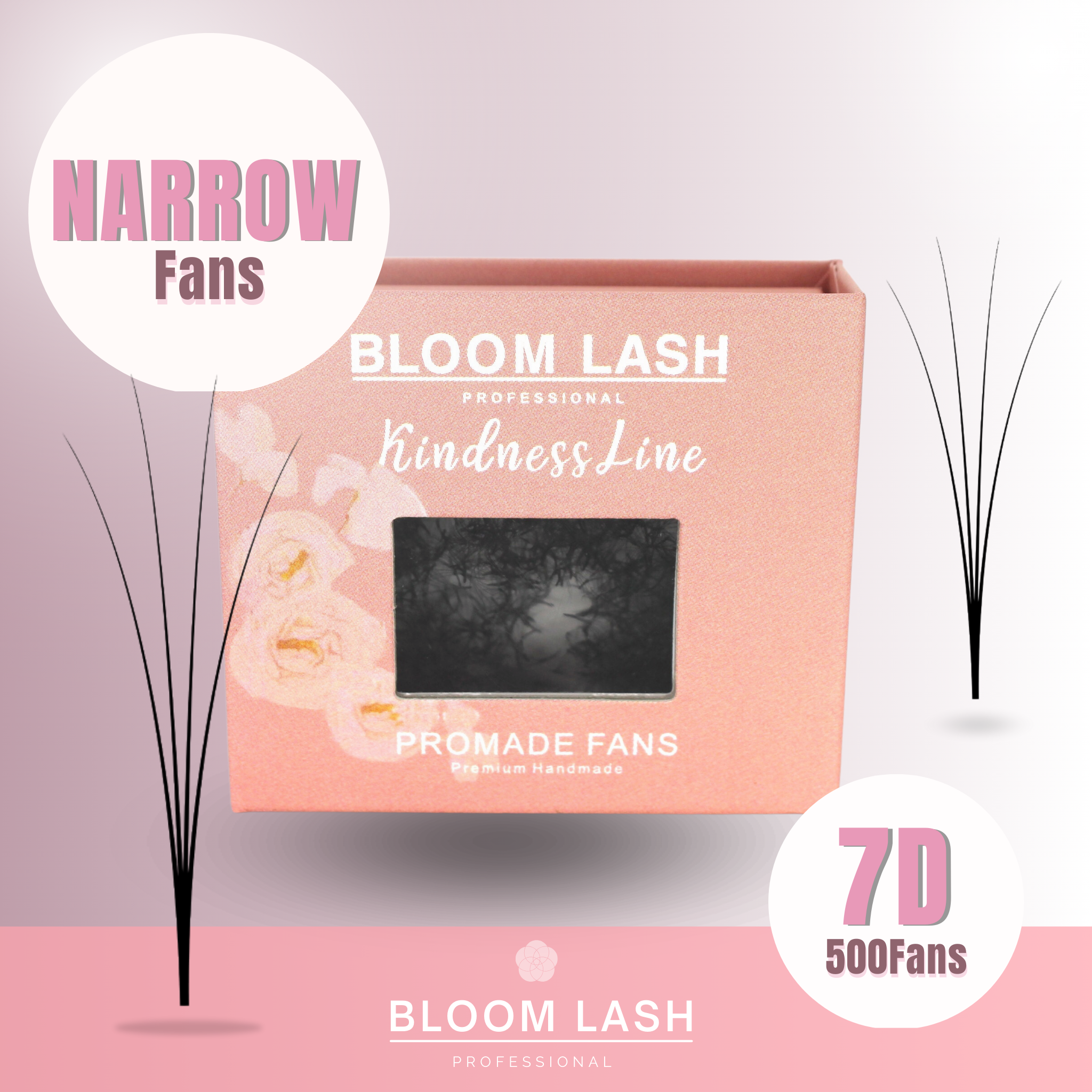 Narrow Fans 7D Wimpernverlängerung