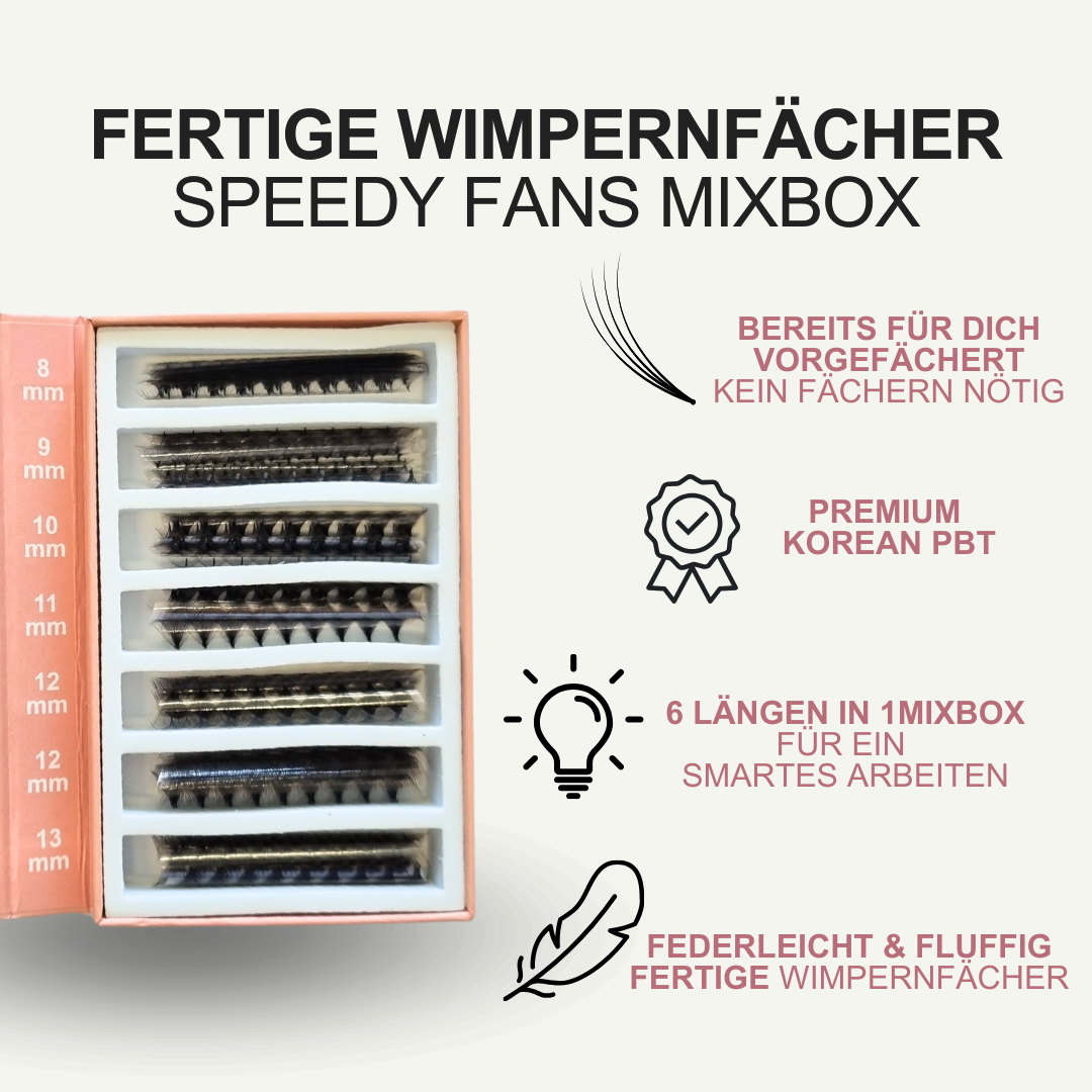 Wispy | 5D Lashes | Wimpernfächer | Speedy Fans | Mixbox | 1200 Fächer