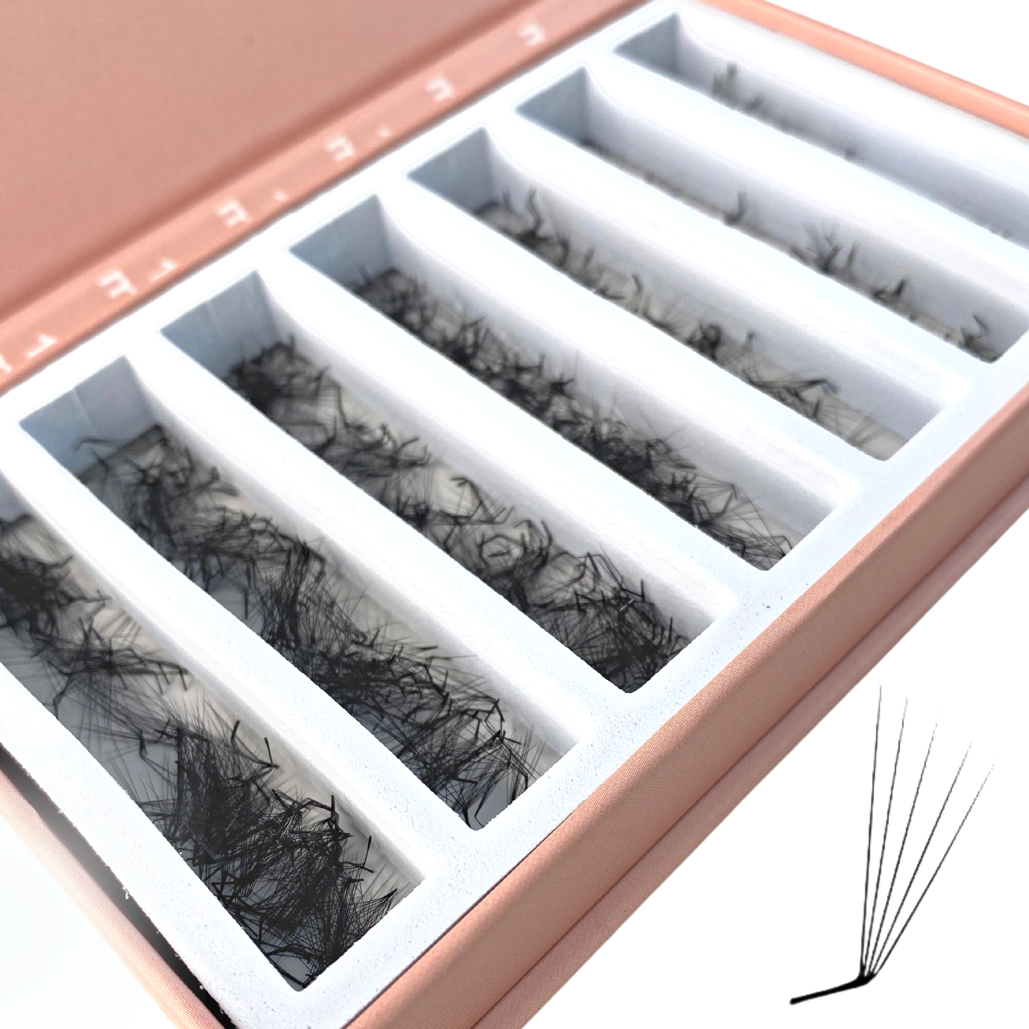 L Curl Wimpern Krümmel Lashes fertige Wimpernfächer Mixbox Lose in der Box Wimpernverlängerung