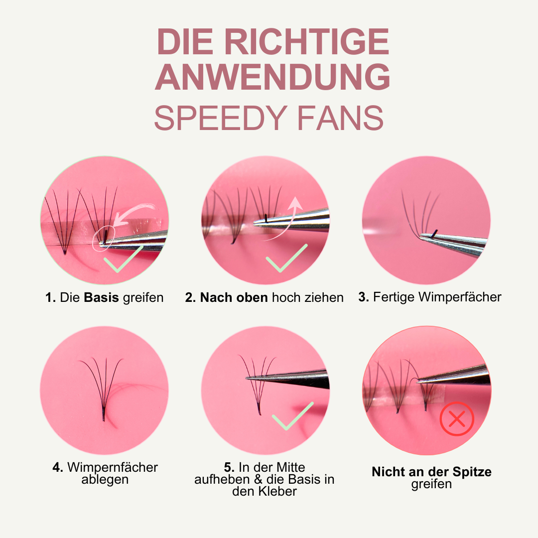 Wispy | 5D Lashes | Wimpernfächer | Speedy Fans | Mixbox | 1200 Fächer