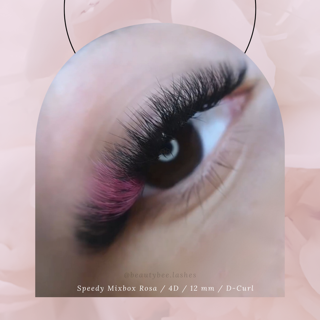 Rosa Lashes Kundenergebnis