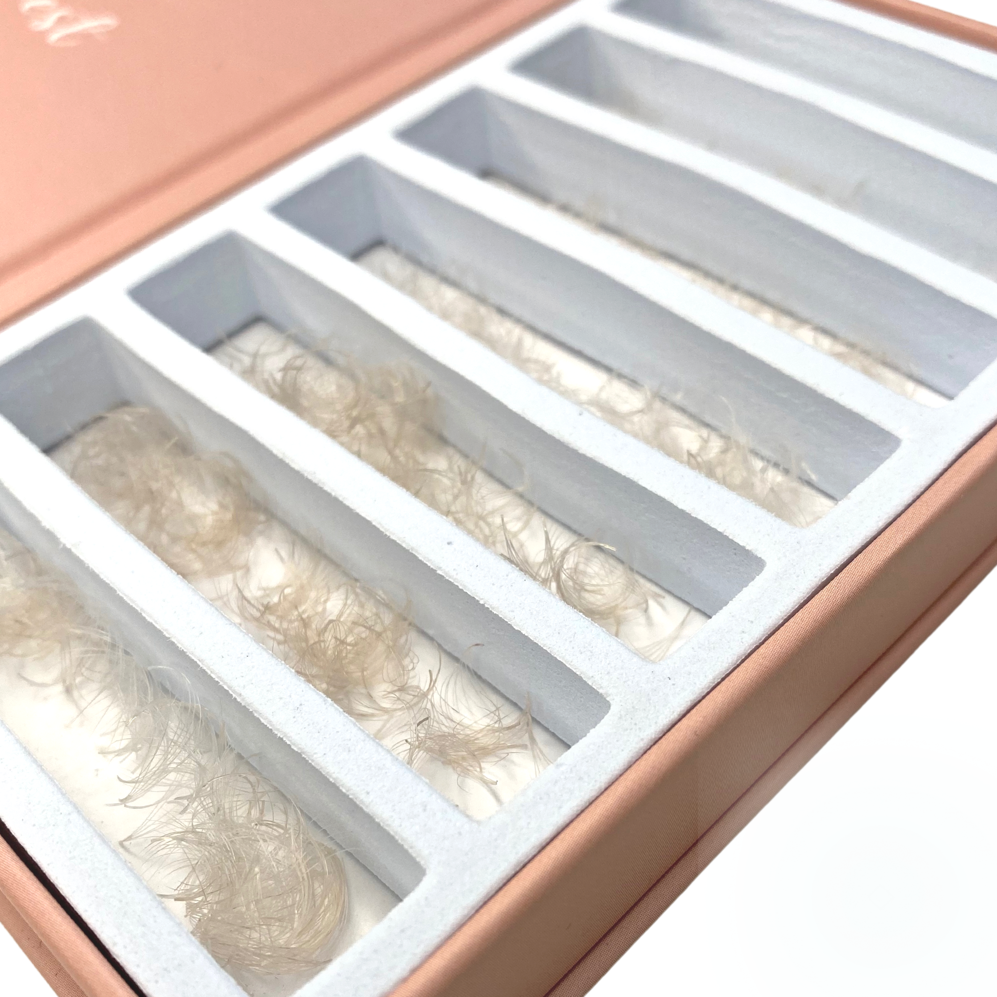 White Weiße Wimpern Lashes fertige Wimpernfächer Mixbox Lose in der Box Wimpernverlängerung