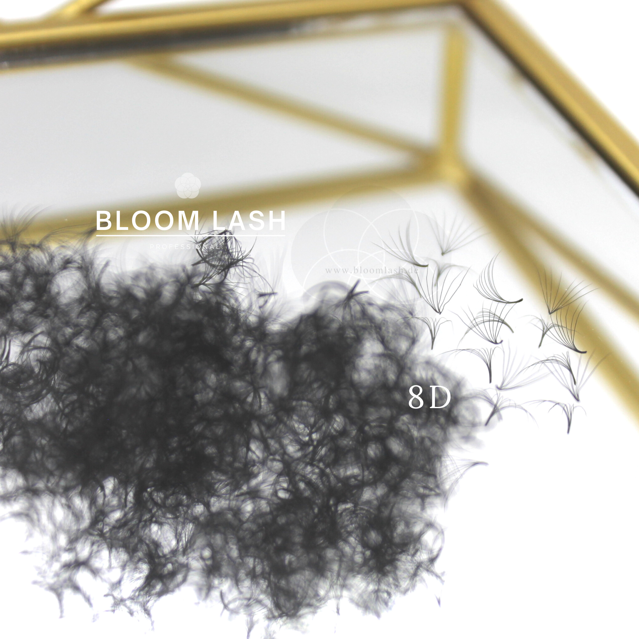 8D fertige wimpernfaecher volumen wimpern extensions für wimpernstylistin und kosmetikerin